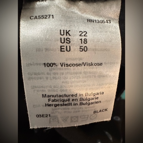 Long Tall Sally Wide Leg Floral Lightweight Pants Size 18 NWT Brand New - Picture 8 of 10